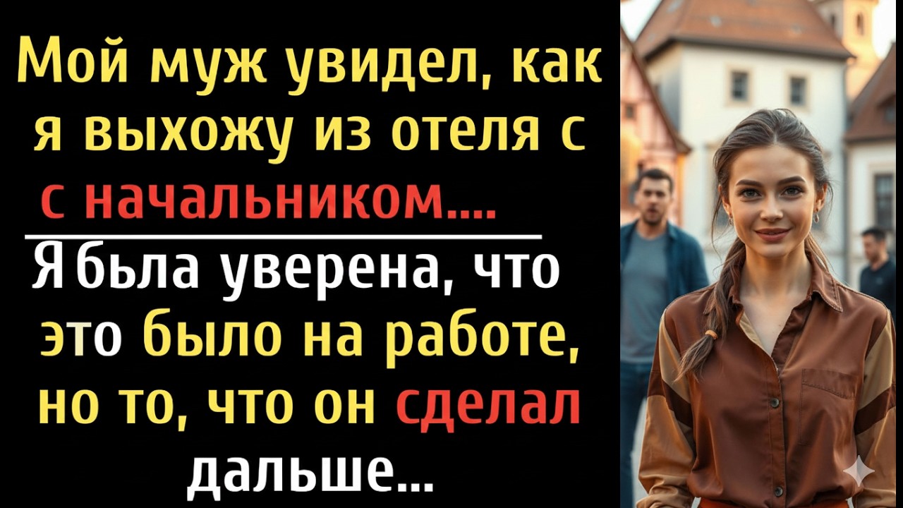 Я думала, это рабочая встреча… Пока муж не увидел меня выходящей из отеля с начальником