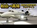 【コクピット】14分で見る!梅雨の四国と高知の街並み!#空港 #旅 #高知 #愛媛県 #四国 #高知県 #梅雨 #雨 #msfs #松山市
