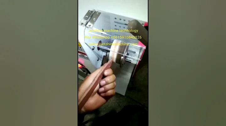 Leather bag edge buffing machine for handbag wallet