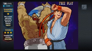 Marvel vs Capcom 1: Ryu and Zangief arcade playthrough