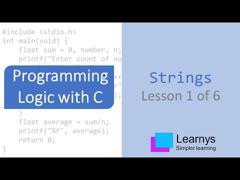 Strings in C Programming Language Video 1 of 6