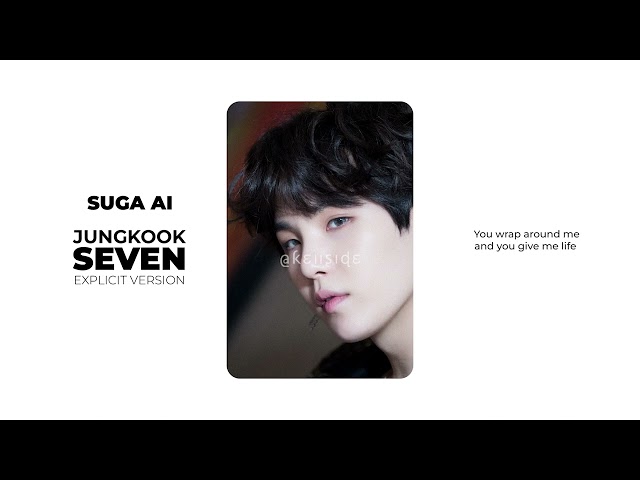 Agust D (Suga from BTS) - Seven by Jungkook (AI COVER) class=