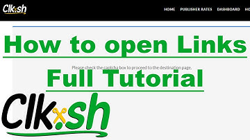 How to Open clk.sh Links Full Tutorial | In Smartphone & Desktop [Full Tutorial]