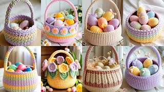 🥰🥰🥰🥰🥰20 Easy Crochet Easter Basket Ideas /Crochet Craft Ideas /Craft And Art With Pib