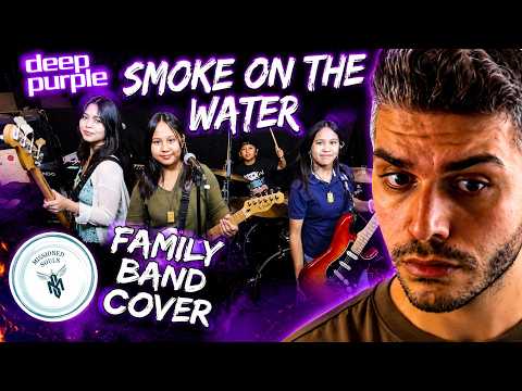 SMOKE ON THE WATER by Deep Purple | Missioned Souls | family band studio cover | REACTION