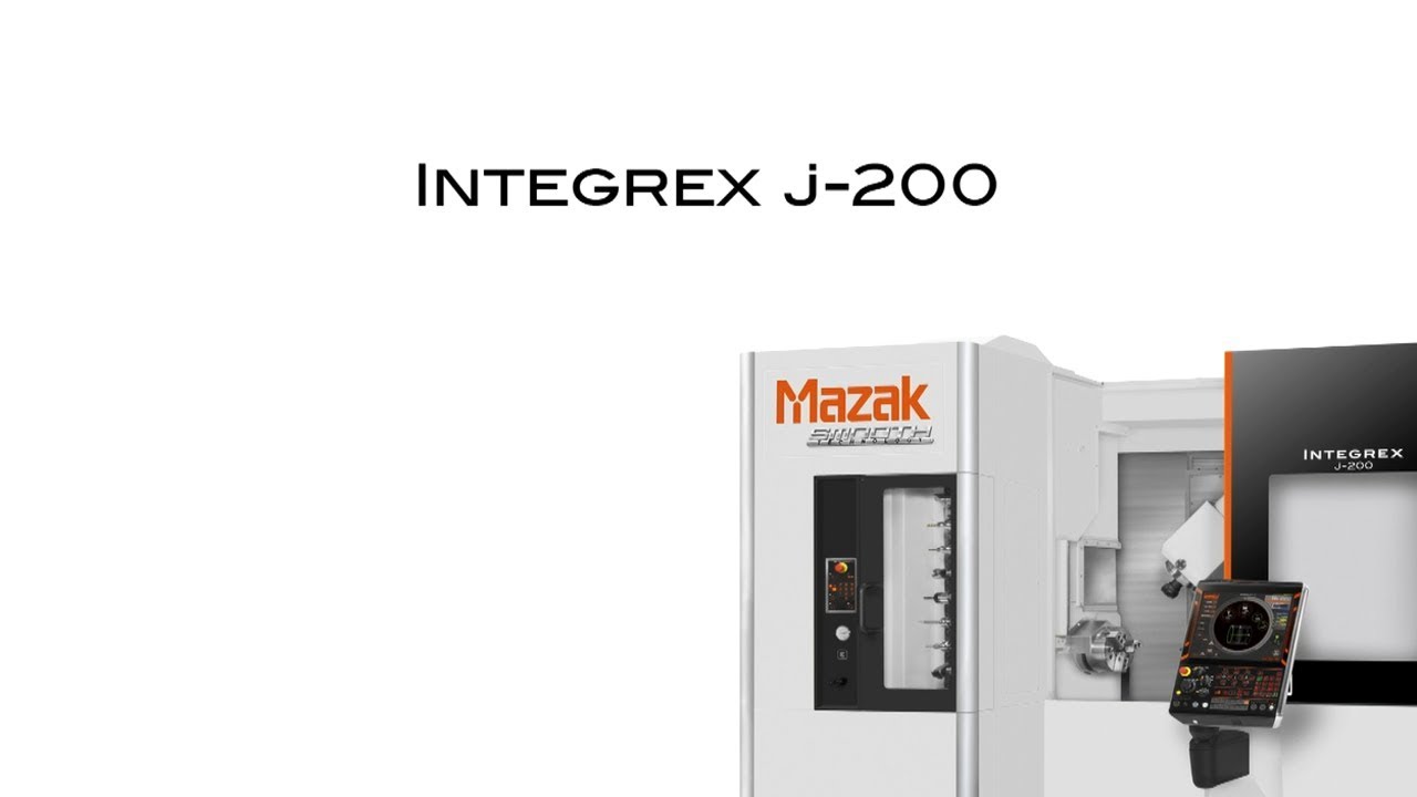 INTEGREX j-200 一般構造部品（重切削加工） - YouTube