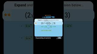 How to EXPAND a DOUBLE-BRACKET expression #math #maths #mathematics #mathsshorts #mathstricks