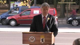 Ronald Reagan Plaque Unveiling Ceremony in Berlin, Germany - 9/19/12
