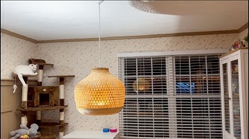 How to Assemble and Install IKEA Misterhult Bamboo Pendant Lamp