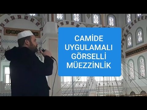 MÜEZZİNLİK VE NAMAZ TESBİHATI UYGULAMASI GÖRSELLE DESTEKLENMİŞTİR.