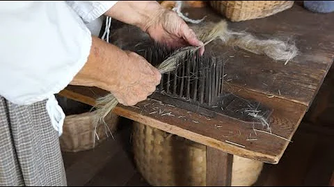 How to: Process Flax into Usable Fibers for Spinning and Weaving