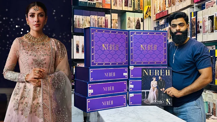 JHOOMRO BY NUREH UNSTICHTED LUXURY FORMALS 2025 | DESIGNER HANDMADE ORIGINAL DRESSES 2025 