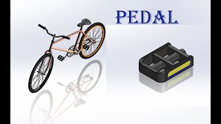 Bicycle parts CAD Modelling - Pedal #solidworks #caddesign