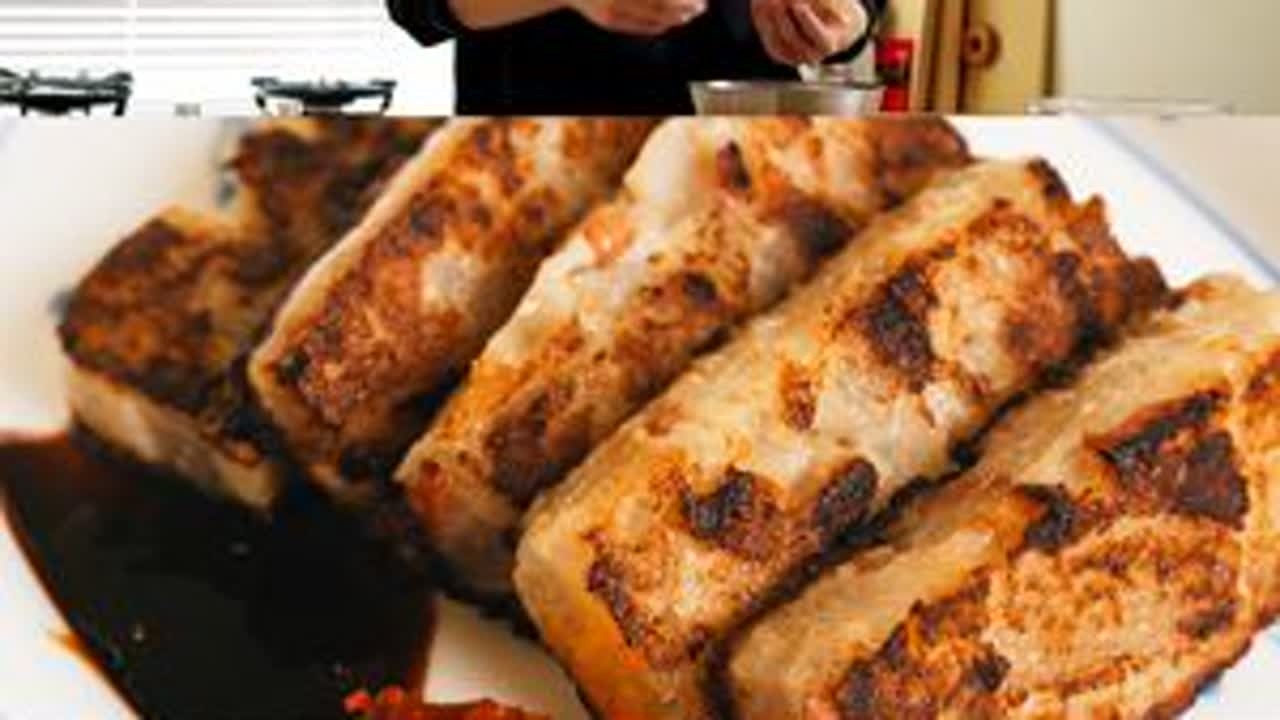 我拍了片长10分钟的广式萝卜糕，太细节了 #Jrake #萝卜糕 #想吃自己做 #我的美食日记 #抖音美食创作人