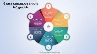 10.Create 6 step CIRCULAR infographic|PowerPoint Presentation|Graphic Design|Free Template