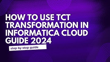 21.Transaction Control Transformation in Informatica Cloud 2024