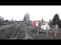 Каринская УЖД, отправление поезда от станции Техническая, вид из последнего вагона
