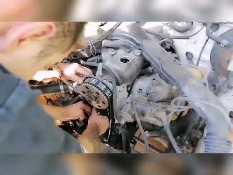 Mazda B2000. 87' Cambio de banda de tiempo y polea tensora. Motor 2.0