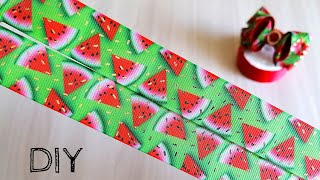 картинка: СОЧНЫЕ АРБУЗИКИ! Не крупные летние бантики из репсовых лент 2,5 см
