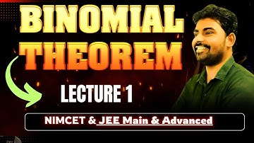 Binomial Theorem Class 11 | NIMCET 2026 Lecture 1 | JEE Main & Advanced | Aspire Study