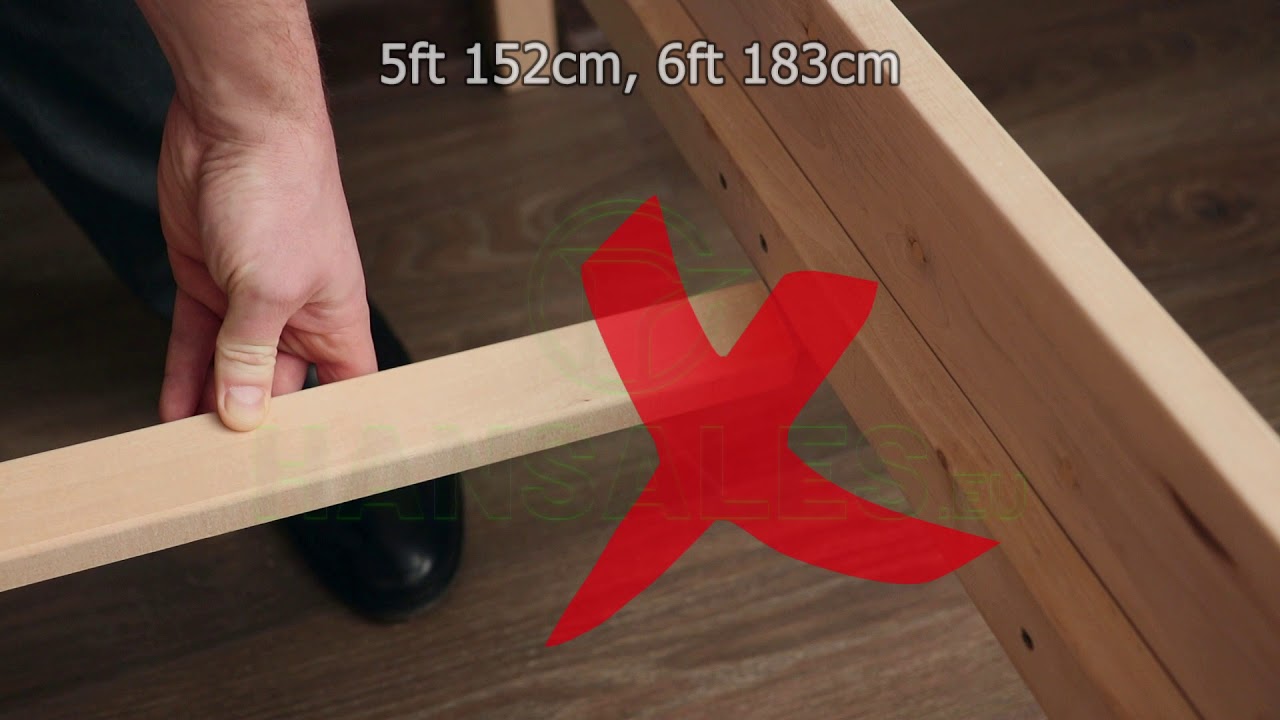 Check your double bed before bed slats purchase (UK)