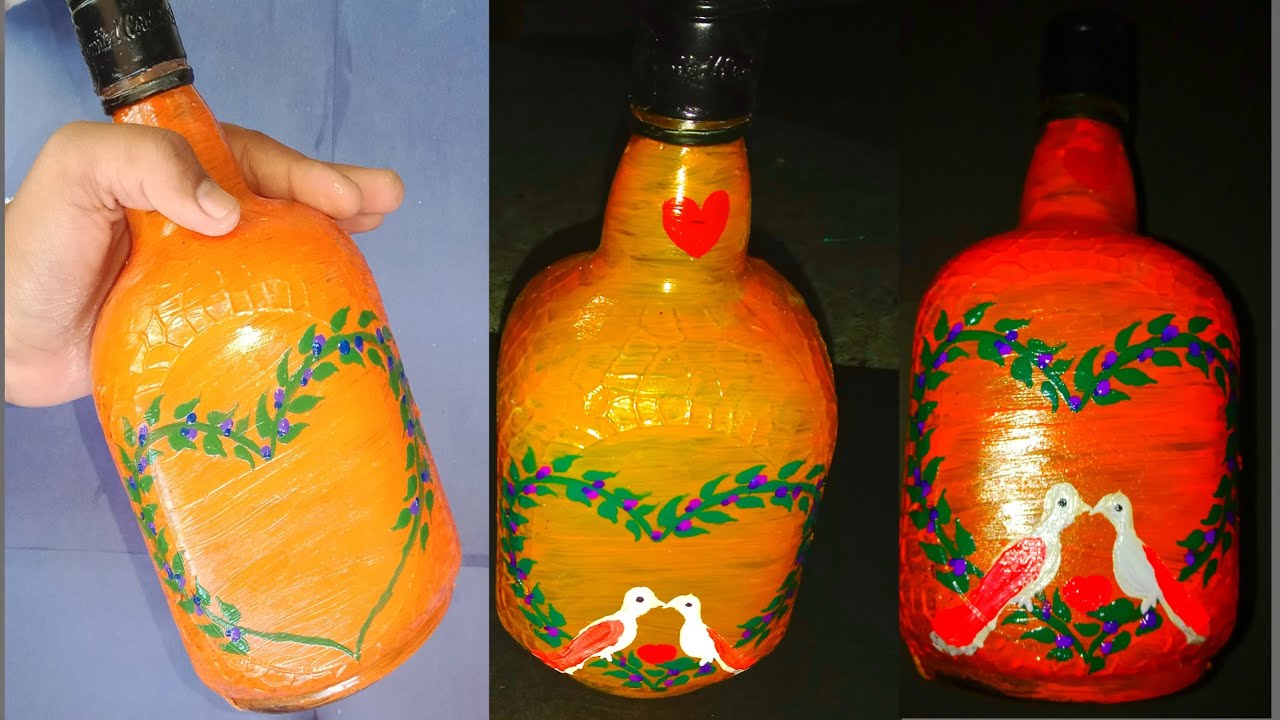 Diy Glass Bottle Decoration Ideas winebottle YouTube diy-glass-bottle-decoration-ideas-winebottle-youtube