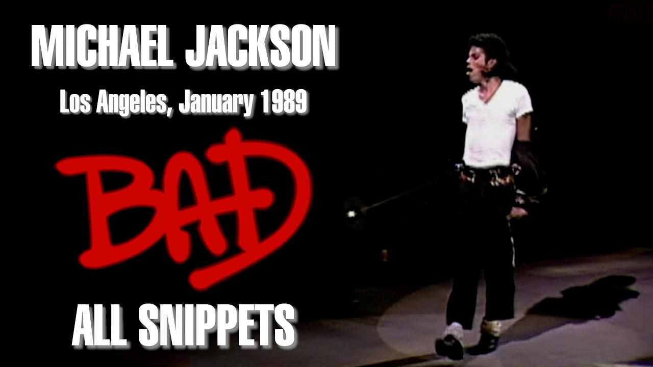 Michael Jackson | Live in Los Angeles, January 1989 Snippet Compilation