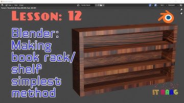 Blender Beginner Tutorial to make book rack / shelf
