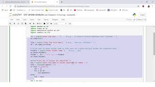 Exploratory data analysis (EDA) using python (jupyter) - univariate analysis