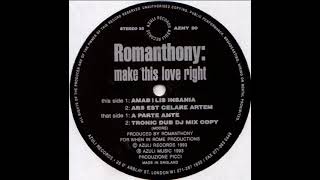 洋楽 Romanthony - Make This Love Right Romanthony – Make This Love Right - (Tronic Dub DJ Mix Copy) - YouTube