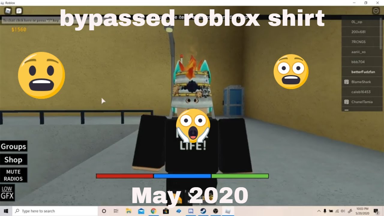 roblox bypassed shirts 2020 may