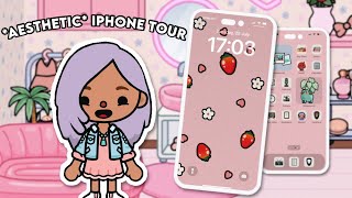 Aesthetic What’s on my iPhone? In Toca life world (also ITS HERE 🥹💗📲)