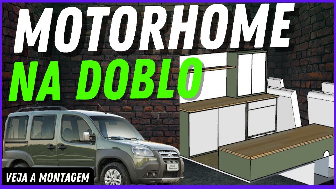 MOTORHOME (Mini) no Fiat DOBLÒ | Primeira Etapa do DobloHome | Montamos em 2 dias
