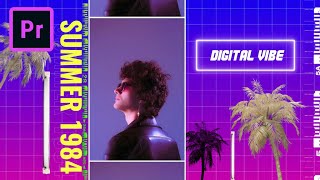 Free Opener 80s Retro Template For Adobe Premiere Pro  Tutorial
