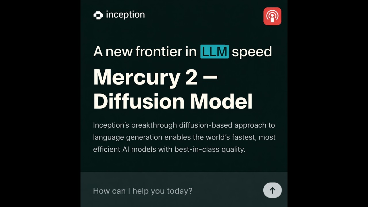 Inception Mercury 2: First Thinking Diffusion Model. Frontier in LLM Speed.  Reasoning Mercury  dLLM