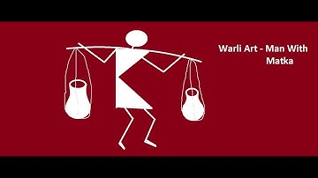 Warli Art -4 Man With Matka || MS PAINT || LEARN WITH FUN