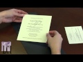 Pocket Folds-How To Assemble Pocket Fold Invitations