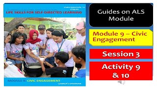 Video 162 - ALS  Module 9 -  Civic Engagement  Activity 9 & 10 | ALS Module 9 answer key