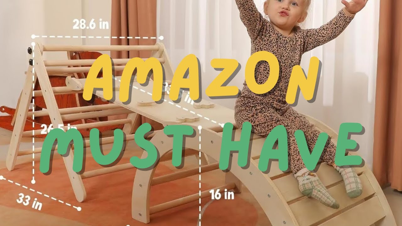 Climb & Explore! 🧗‍♂️ Pikler Triangle Set with Cushions & Multiple Play Modes