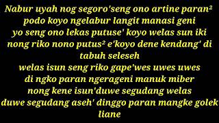 Lirik lagu Ngelabur langit