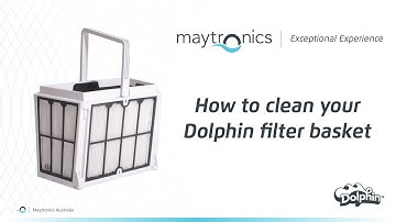 How to clean your Dolphin robotic cleaner filter basket