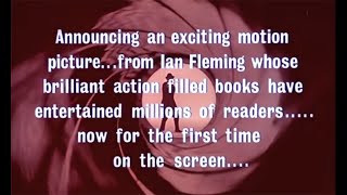 Dr. No (1962) Theatrical trailer narrated by Sean Connery