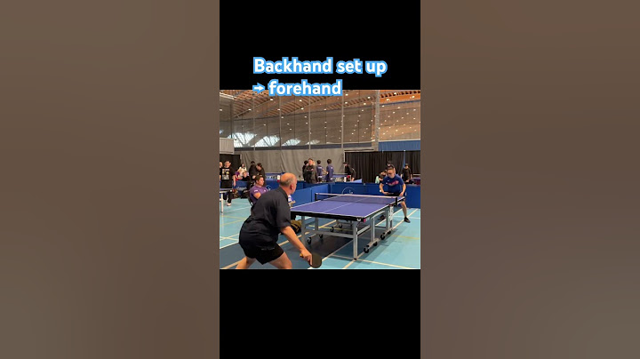 Setting up with Backhand #pingpong #tabletennis
