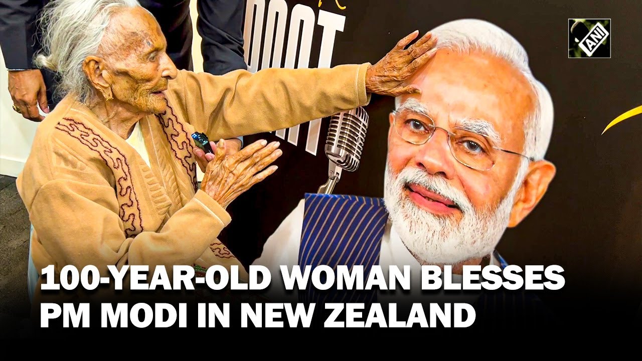  stay happy centenarian woman blesses pm modi in new zealand on mann
