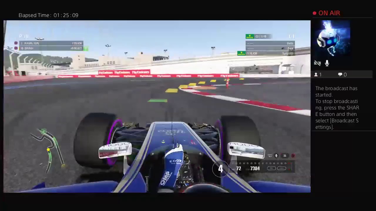 Kbrady86's PS4 F1 2017 Live Broadcast