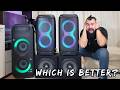 Will TWO JBL Partybox 320 do better than one LG Xboom XL9T?