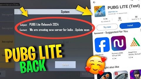 Finally😍 PUBG Lite Back | Pubg Lite New Update Today 2023 Features | Crash Fix | Loading Problem Fix