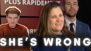 Freeland Is OUT TO LUNCH In Her Latest Interview!