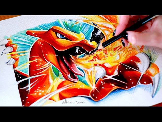 006 Charizard (RB)  Dragon type pokemon, Pokemon drawings, Pokemon sketch