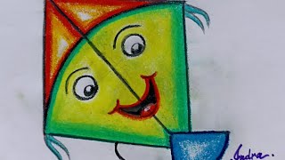 Easy Kite drawing for kids | Part 2 | Indra Art | #indraart #art  #easydrawing